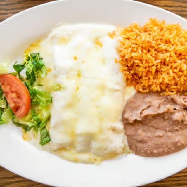 Sour Cream Chicken Enchiladas.